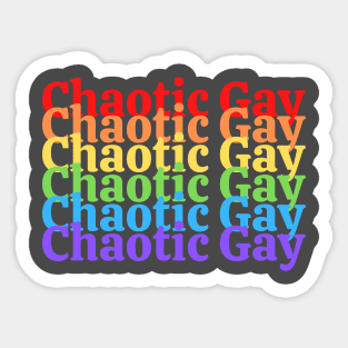 "Chaotic Gay" D&D Alignment Sticker